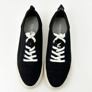 Everlane Tread Forever Sneaker Black Canvas Size 6.5